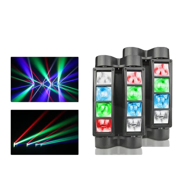 Scenbelysningseffekt, RGBW LED-källa, DMX-kontrollstil, 40W effekt,EU-plugg, 2 ST
