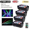 Miniatyrbillede 2 af 2: Scenebelysningseffekt, RGBW LED-kilde, DMX-kontrolstil, 40W effekt,4PCS, EU stik