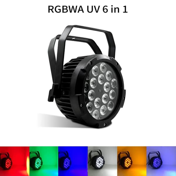 Scenebelysningseffekt, 100W effekt, RGBW 4 i 1,6i1, EU-stik