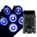 Miniatyrbillede 1 af 4: Trådløs fjernbetjening LED Par lys, genopladeligt batteridrevet, alsidig DMX kontrol,EU -stik