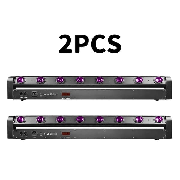 Stagebelysningsstang, 8X15W effekt, DMX kontrol,2pcs 8x15w, EU -stik
