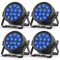 Miniatyrbillede 2 af 2: LED Par Lygter, 230W Effekt, Flere Belysningsmuligheder,EU-stik, ZQ01643-4Stk