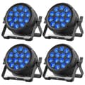 Miniatyrbillede 1 af 2: LED Par Lygter, 230W Effekt, Flere Belysningsmuligheder,EU-stik, ZQ01643-4Stk