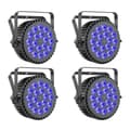 Miniatyrbillede 2 af 2: 18 LED Par Lys, 105W Effekt, DMX512 Scene Belysning,EU-stik, ZQ01510-4Stk