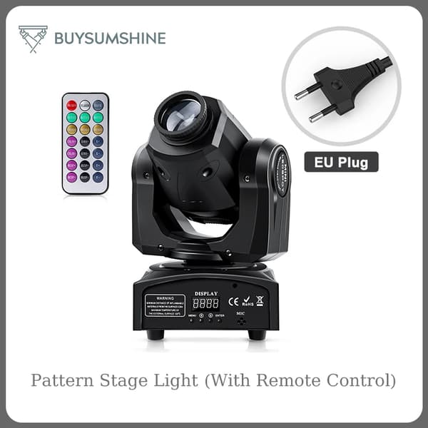 Bevægelseshoved Scene Lys, 60W LED Udgivelse, 540° Pan/180° Tilt,EU-stik