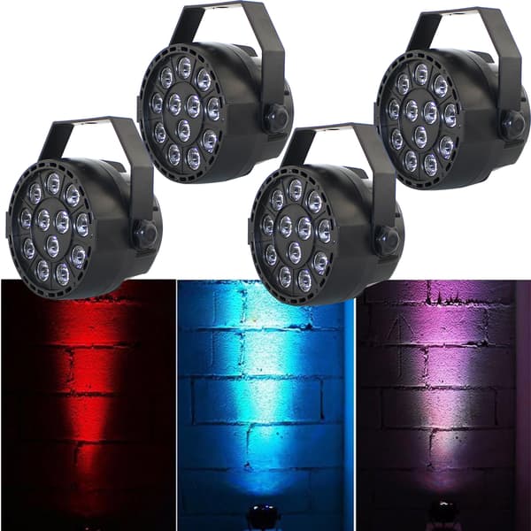 Scene Lys Sæt, 15W LED RGB, DMX Kontrol, Musik Synkronisering