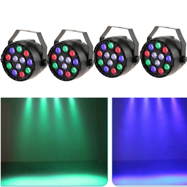 Scene Lys Sæt, 15W LED RGB, DMX Kontrol, Musik Synkronisering