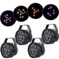 Miniatyrbillede 1 af 4: Scene Lys Sæt, 15W LED RGB, DMX Kontrol, Musik Synkronisering