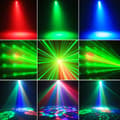 Pikkukuva 2 / 4: RGB LED -vaihelamppu projektori, 40W teho, 5-in-1 efektit, ääniohjattu,EU-pistoke
