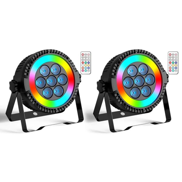 LED Scene Belysning, Høj Lysflux, Alsidige Kontrolmuligheder,EU-stik, ZQ01523-2Stk