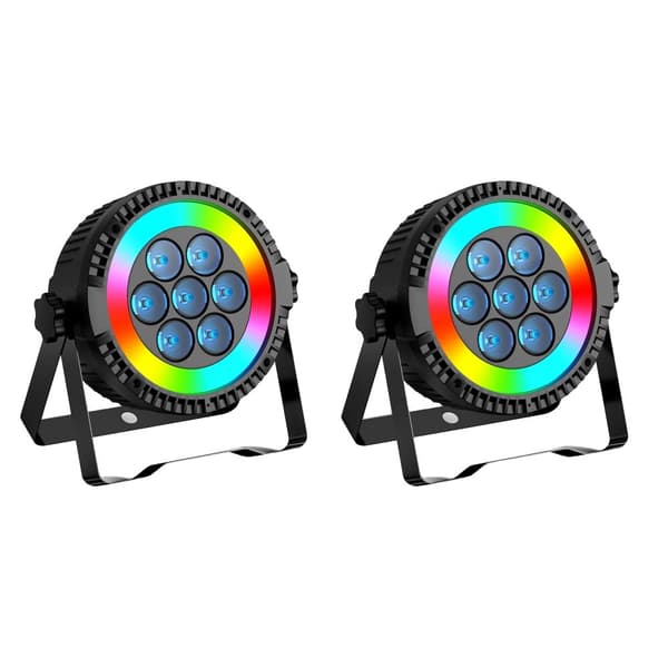 LED Scene Belysning, Høj Lysflux, Alsidige Kontrolmuligheder,EU-stik, ZQ01523-2Stk