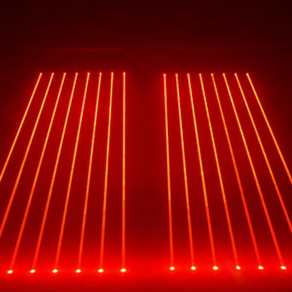 8 Ögon Mobil Huvudlaser Lampa, 200W Effektförbrukning, 270-Graders Rotation,EU-kontakt, R