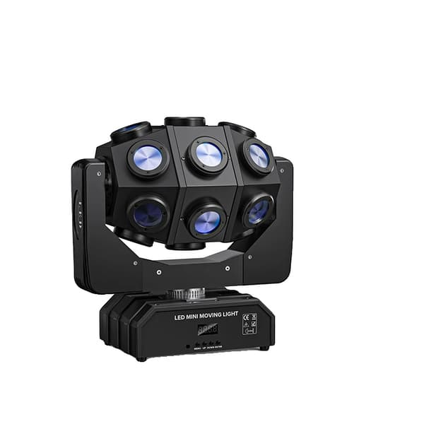 Bevægelseshovedlys, 180W effekt, DMX kontrol,EU-stik