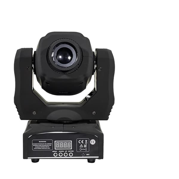 LED Spotlys, 60W Strøm, DMX 9/11 Kanaler, Sort krop, EU-stik
