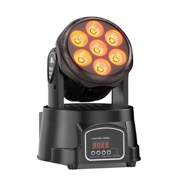 Bevægelseshoved LED-lys, 105W effekt, 16,7 millioner farvemuligheder,EU-stik, 1STK