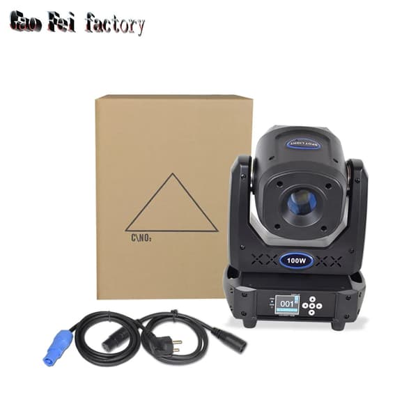 Moving Head 100W, 540-graders panorering, 200-graders hældning,EU-stik, Moving Head 100W