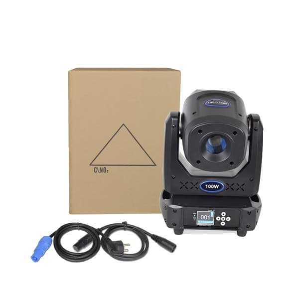Moving Head 100W, 540-graders panorering, 200-graders hældning,EU-stik, Moving Head 100W