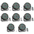 Miniatyrbillede 1 af 2: RGB Par Lygter, Flere Kontrolmuligheder, Energi Effektivt Design,EU-stik, 8STK
