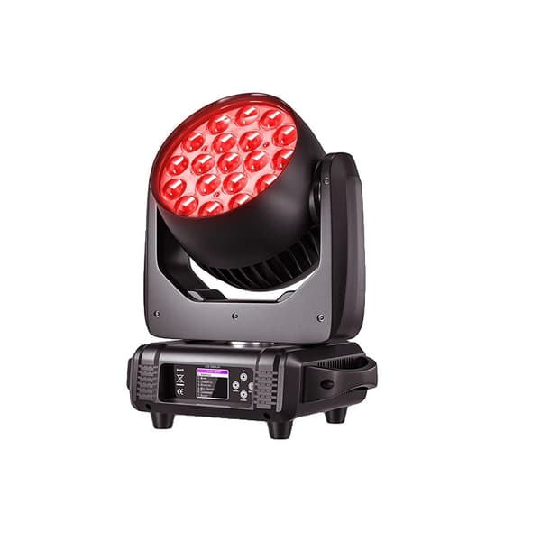 Bevægelseshovedlys, 300W effekt, 19 RGBW LED-kilde,EU-stik