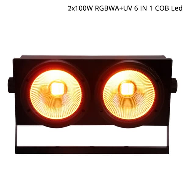 LED Scenljus, 200W Effekt, RGBWA UV Färger,RGBWA UV, EU-kontakt