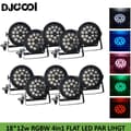 Miniatyrbillede 2 af 2: Mini LED Par Lygter, 18x12W RGBW, DMX Kontrol,10 Lygter