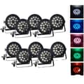 Miniatyrbillede 1 af 2: Mini LED Par Lygter, 18x12W RGBW, DMX Kontrol,10 Lygter