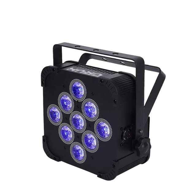 LED Scenebelysning, Trådløs Genopladelig, DMX512 Kontrol, SORT ETUI