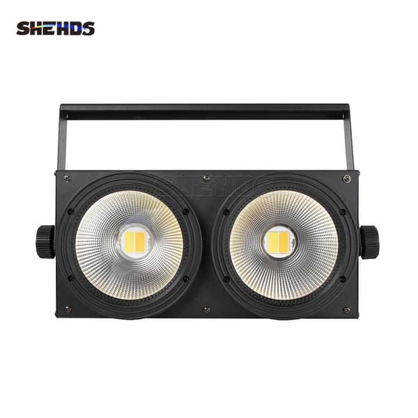 LED Blinder, 200W Effekt, DMX Kontroll, 50 Graders Strålvinkel,COB Kyl Varm Vit, EU-kontakt