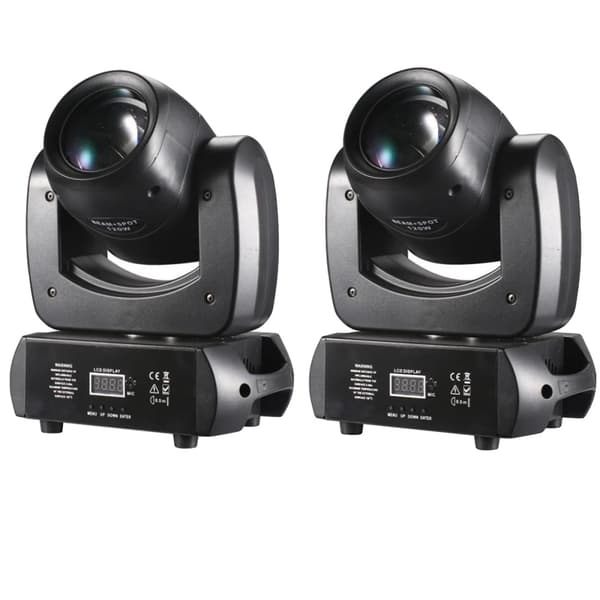 Mini LED Scene Lys, 150W Kraftfuld Udgivelse, 540° Pan & 180° Tilt,EU-stik, 120W enhedspris 2stk