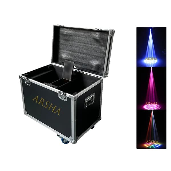 Flytbar hovedlys, 230W strøm, professionelt scenelys, 1 flycase