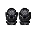 Miniatyrbillede 1 af 2: Bevægelseshovedlys, 280W effekt, RGBW 19x15W LED,2 Lys