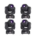 Miniatyrbillede 1 af 2: Mini LED Moving Head Spot Light, 60W Effekt, 7 Farver + 8 Gobos,DJ 60W 4stk, EU-stik
