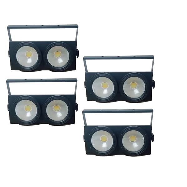 COB Blinder Lys, 250W Effekt, DMX Kontrolmuligheder,4 Lygter