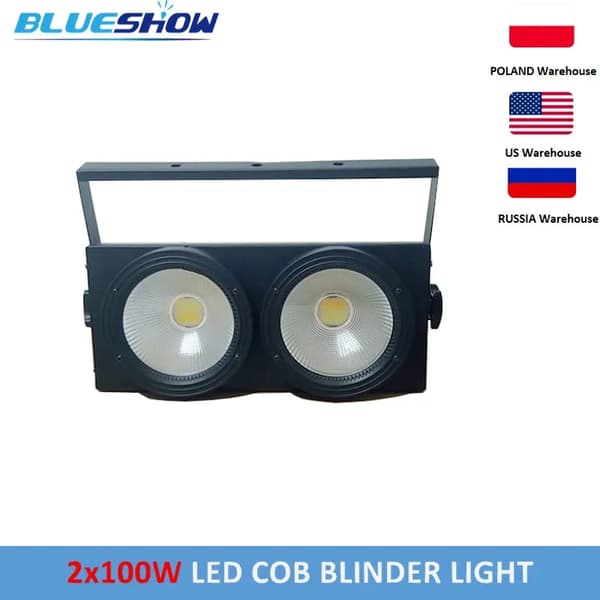 COB Blinder Lys, 250W Effekt, DMX Kontrolmuligheder,1 Lys