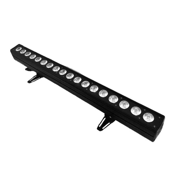 LED Væg Vask Lys, Gratis Forsendelse, RGBWA-UV Teknologi, LED 18x18W Sort, EU-stik