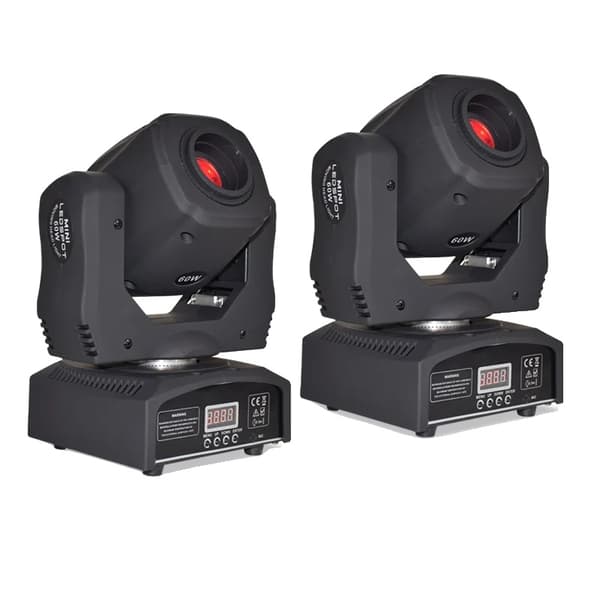 DJ 60W Rörligt Huvudljus, 7 Färgalternativ, DMX-kontroll, Hållbar Design,DJ 60W kartong, EU-kontakt