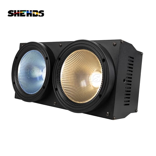 SHEHDS 200W Scenbelysning, Dubbla COB-LED, DMX-styrning, Lång Livslängd,EU-kontakt, 1 st 200 W