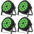 Miniatyrbillede 1 af 2: 200W RGBW LED Par Lys, Stemme Kontrol, DMX Scene Effekt,Sort