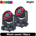 Miniatyrbillede 2 af 2: Bevægelseshovedlys, 19x15W RGBW, DMX-kontrol,2lys