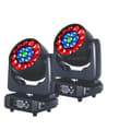 Miniatyrbillede 1 af 2: Bevægelseshovedlys, 19x15W RGBW, DMX-kontrol,2lys