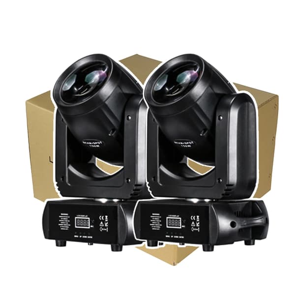 Mini LED Moving Head Light, 150W Effekt, 7 Farver Plus Hvid,EU-stik, 2PCS Karton
