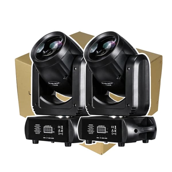Mini LED Moving Head Light, 150W Effekt, 7 Farver Plus Hvid,EU-stik, 2PCS Karton