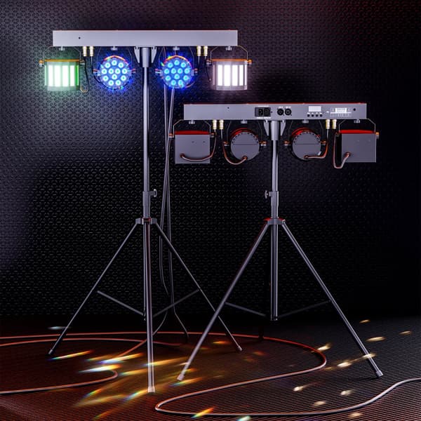 RGBW LED Scene Lyskastere, DMX Kontrolleret, Flere Lyskilder Effekter,EU-stik