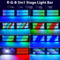 Miniatyrbillede 3 af 4: Stage Light Bar, 130W RGB LED, Flere kontrolmuligheder,EU-stik