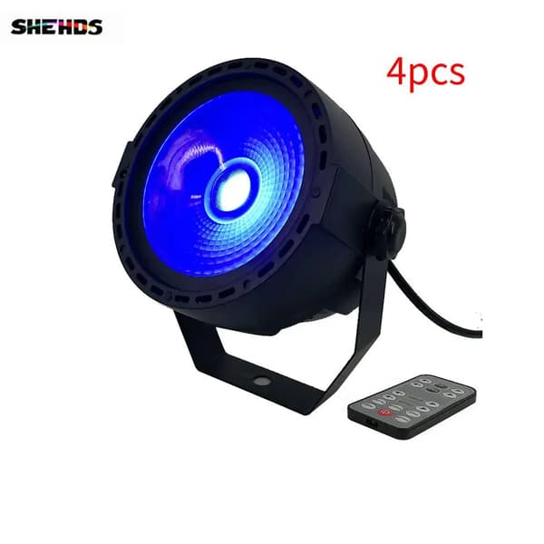 LED Scene Belysning, 30W COB, 7 DMX Kanaler,4 stk 30W RGB, EU