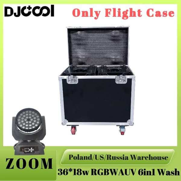 Moving Head Light, 36x18w RGBWAUV 6in1, Kompakt Design,1 Flightcase, RGBWAUV 6i1