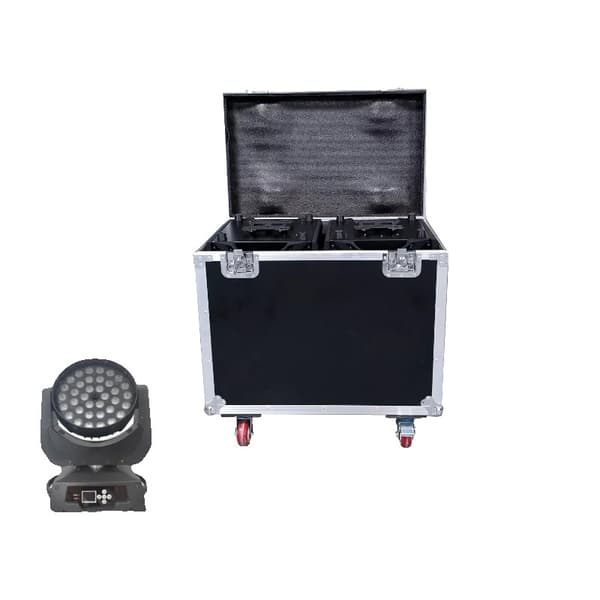 Moving Head Light, 36x18w RGBWAUV 6in1, Kompakt Design,1 Flightcase, RGBWAUV 6i1