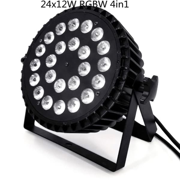 Scenelyslys, RGBWA UV 6i1, DMX kontrol, 24x12W RGBW
