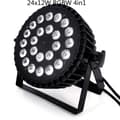 Miniatyrbillede 2 af 2: Scenelyslys, RGBWA UV 6i1, DMX kontrol, 24x12W RGBW