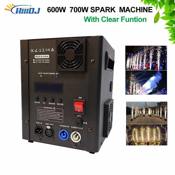 Kall gnistmaskin, 700W effekt, 5M maximal gnisthöjd,700 W, 1 Maskin